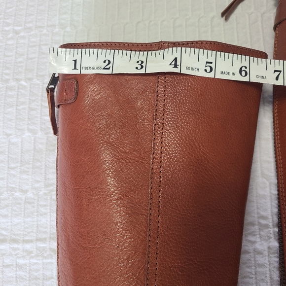 Madewell Sidney Women's Classic Knee High Tall Brown Leather Riding Boots Sz 9 - Picture 9 of 14
